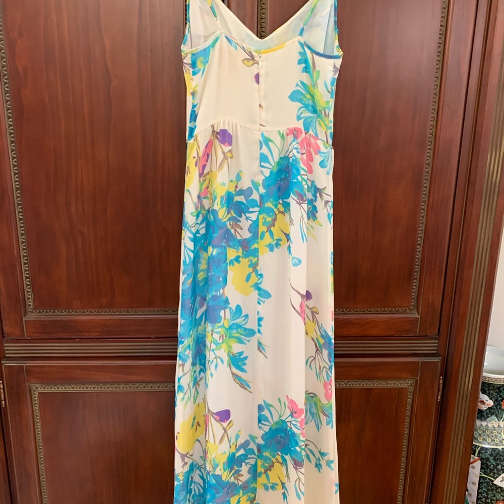 Yumi Kim Cleo floral silk Maxi slip dress vacation XS - Picture 4 of 8